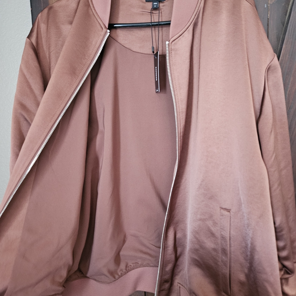 Express Copper Bomber Jacket NWT - image 3
